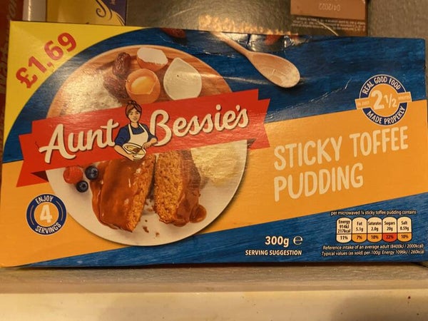 Aunt bessie sticky toffee pudding