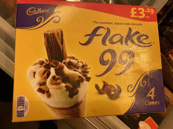 Cadbury Flake ice cream 4st