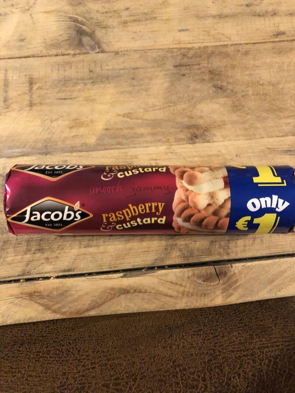 Jacobs raspberry custard