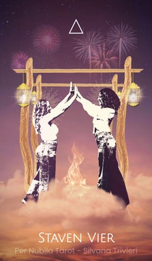 Staven Vier 4 - Per Nubila Tarot