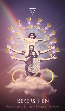 Bekers Tien 10 - Per Nubila Tarot