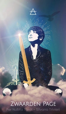 Zwaarden Page - Per Nubila Tarot