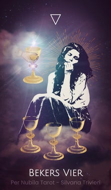 Bekers Vier 4 - Per Nubila Tarot