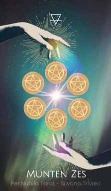 Munten Zes 6 - Per Nubila Tarot