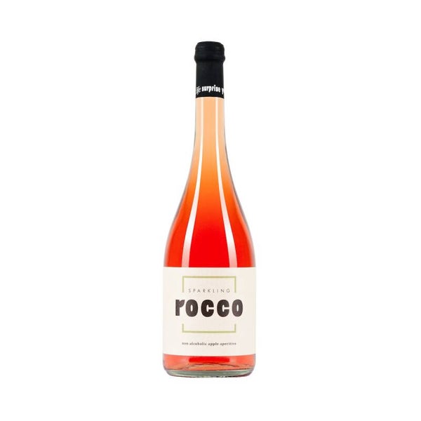 Alcoholvrij aperitief van appels met rood vruchtvlees