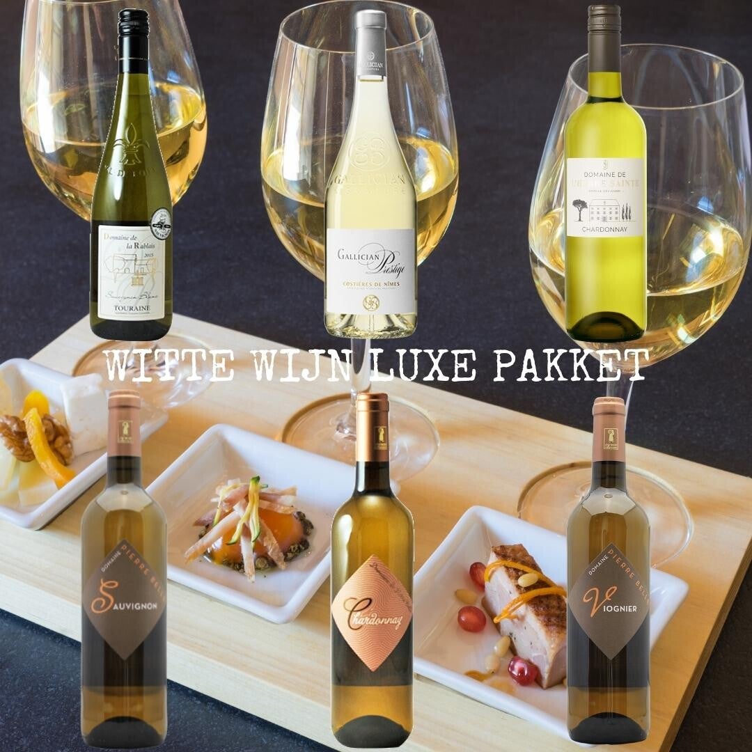 Witte wijn luxe proefdoos á 6 flessen