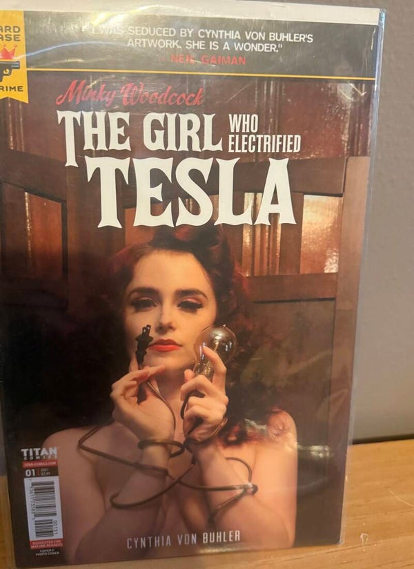 The Girl who electrified Tesla- Comic Book (Sealed)