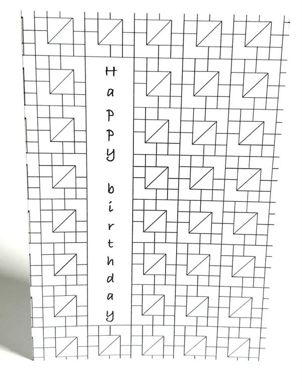 Kleurkaart Grafisch 2 - Happy Birthday