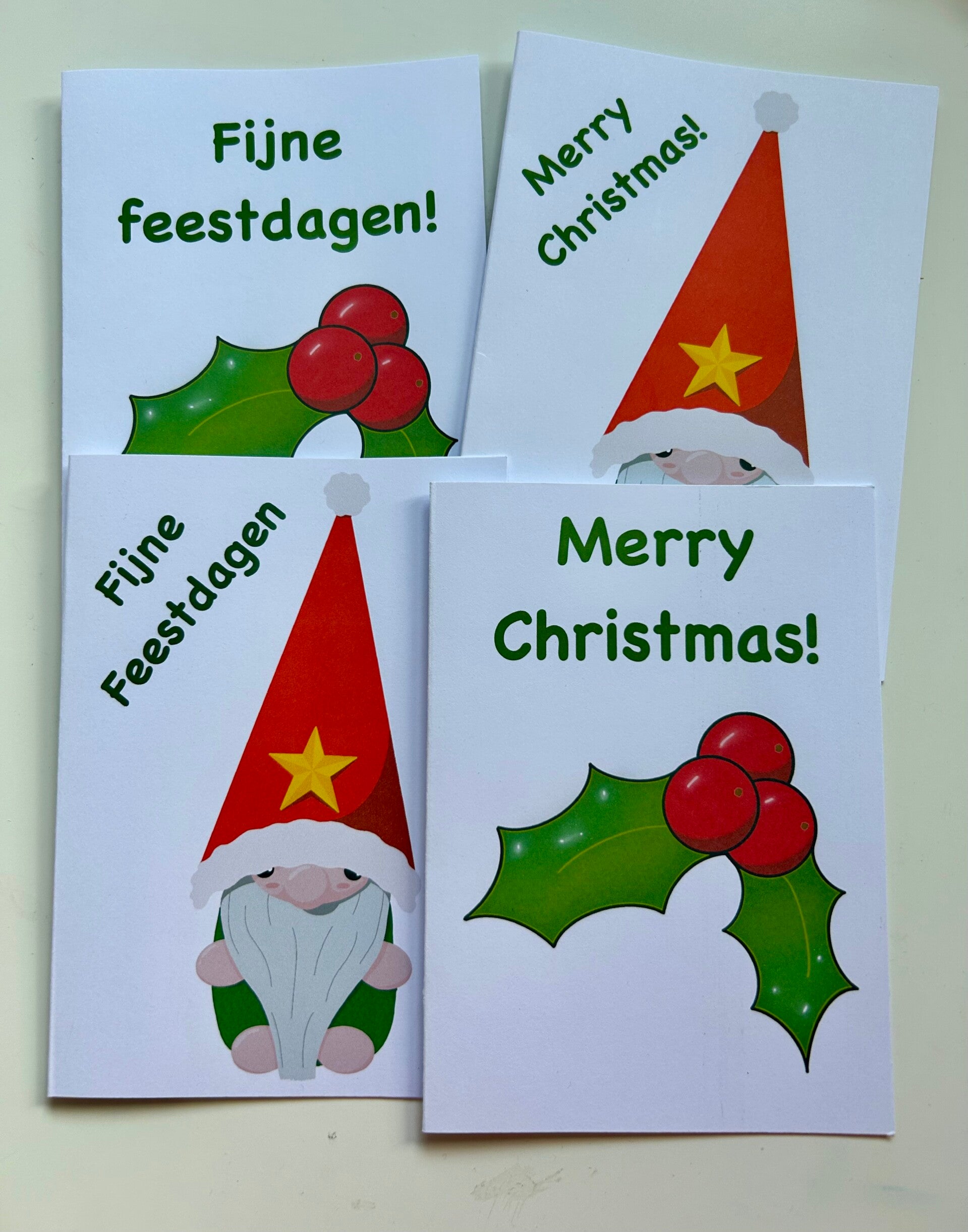 Kabouter en hulst kerstsets