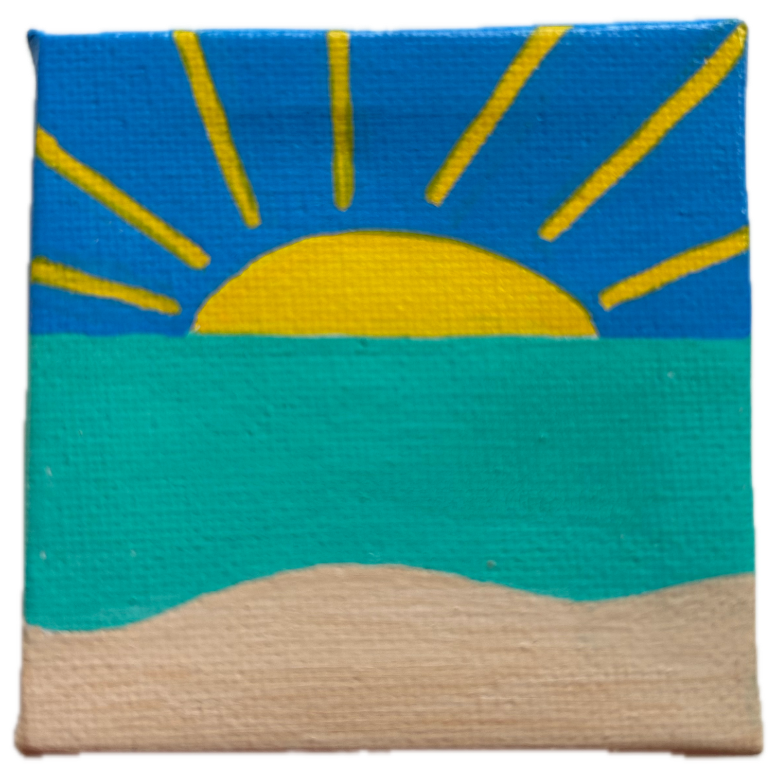 Opkomende zon schilderij