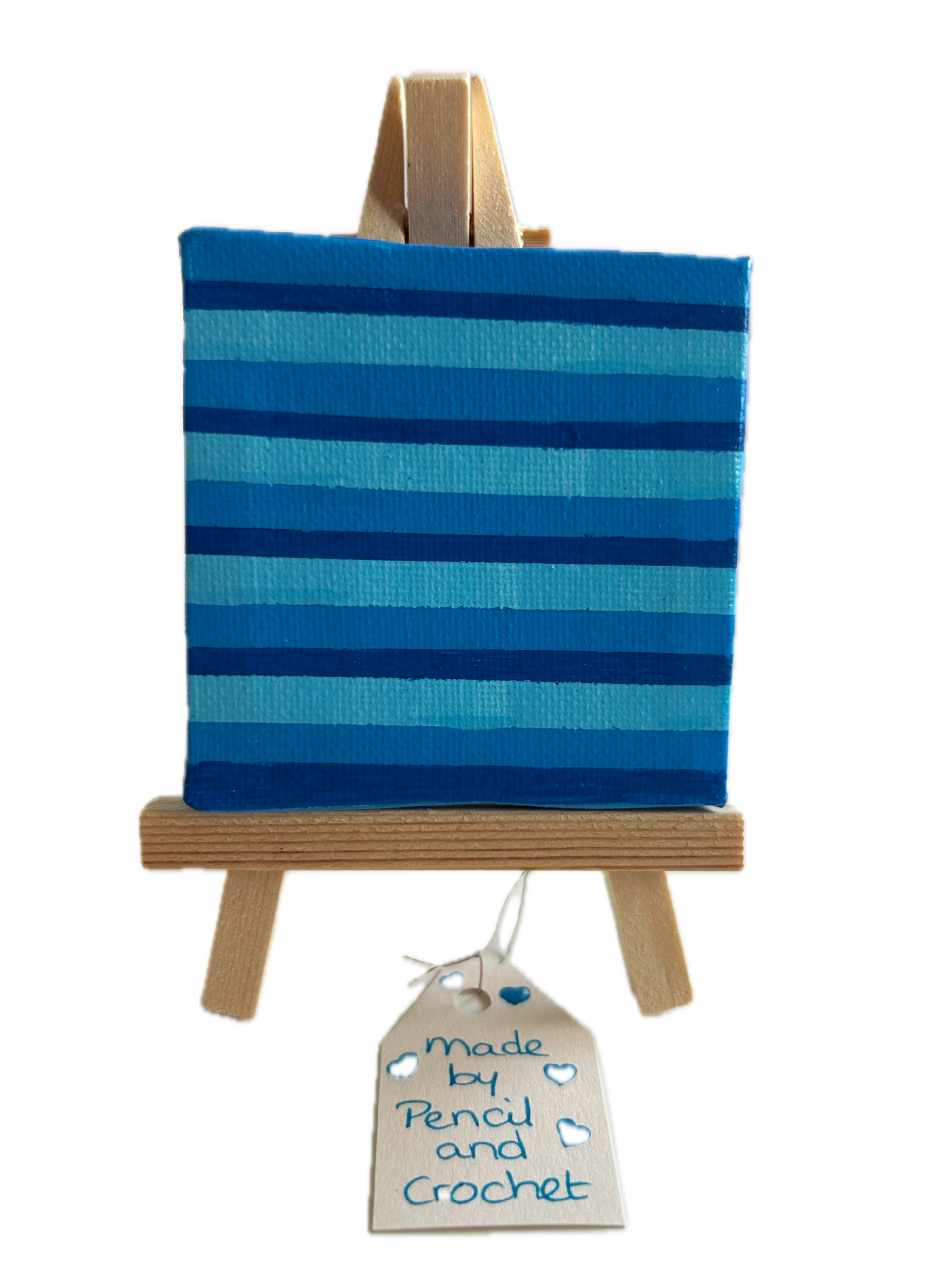 Blauw schilderij
