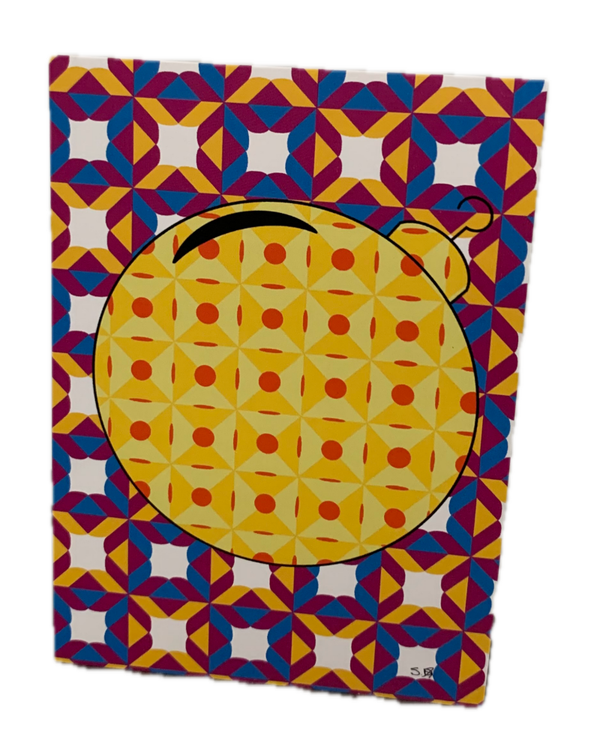 Kerstbal kaart met verzendenvelop