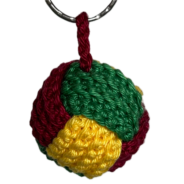 Bal sleutelhanger / bag charm gehaakt