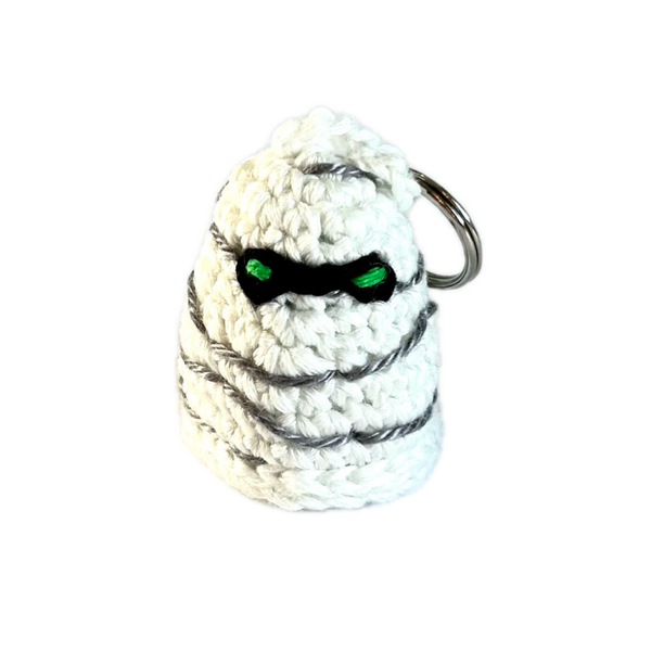 Gehaakte mummie sleutelhanger & bag charm