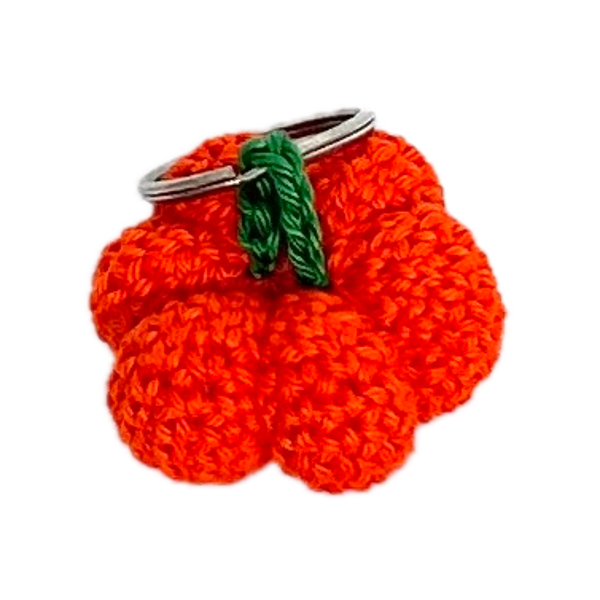 Pompoen sleutelhanger / bag charm gehaakt