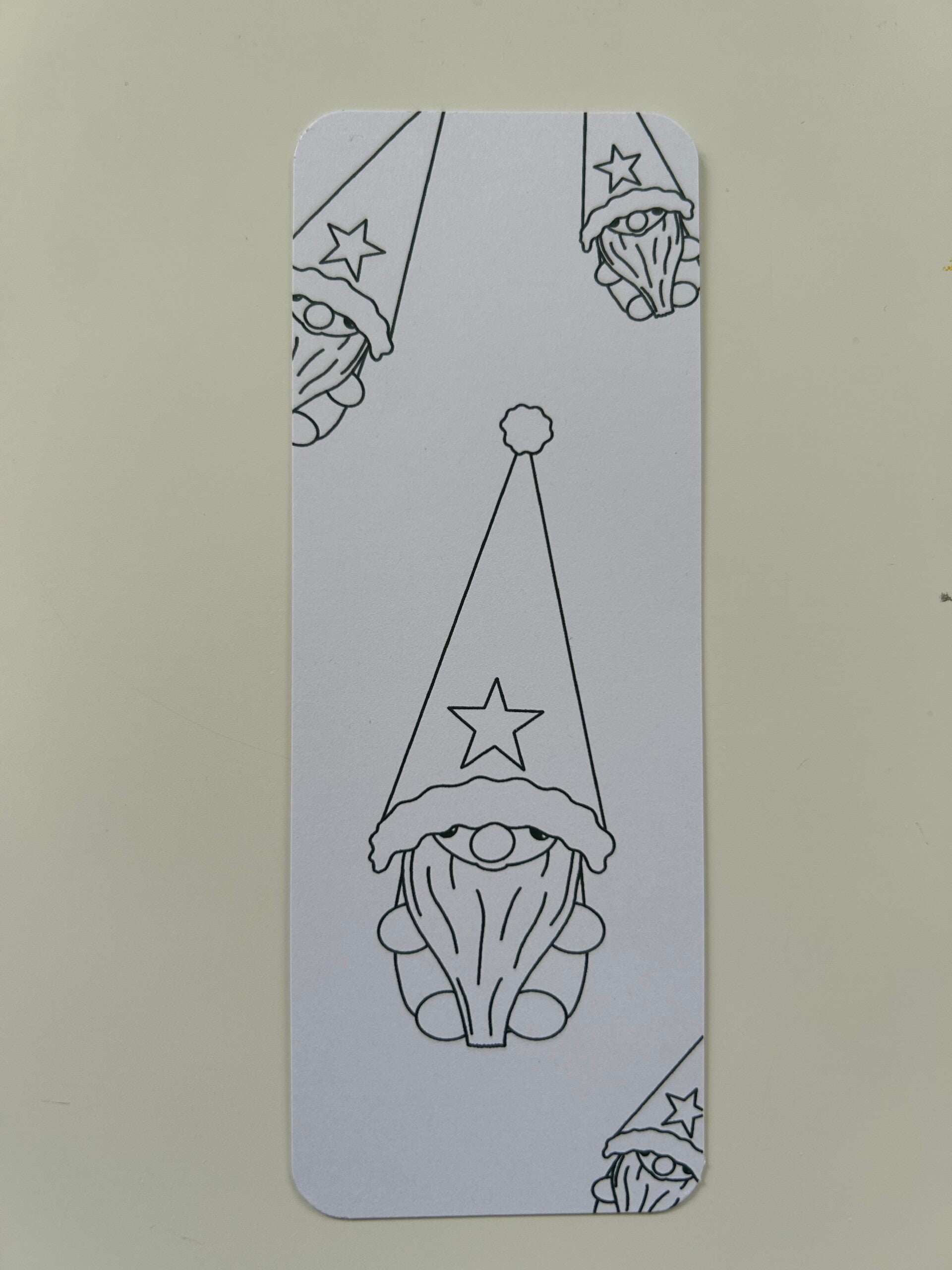 Kerstkabouter kleur het zelf in boekenlegger Download als PDF