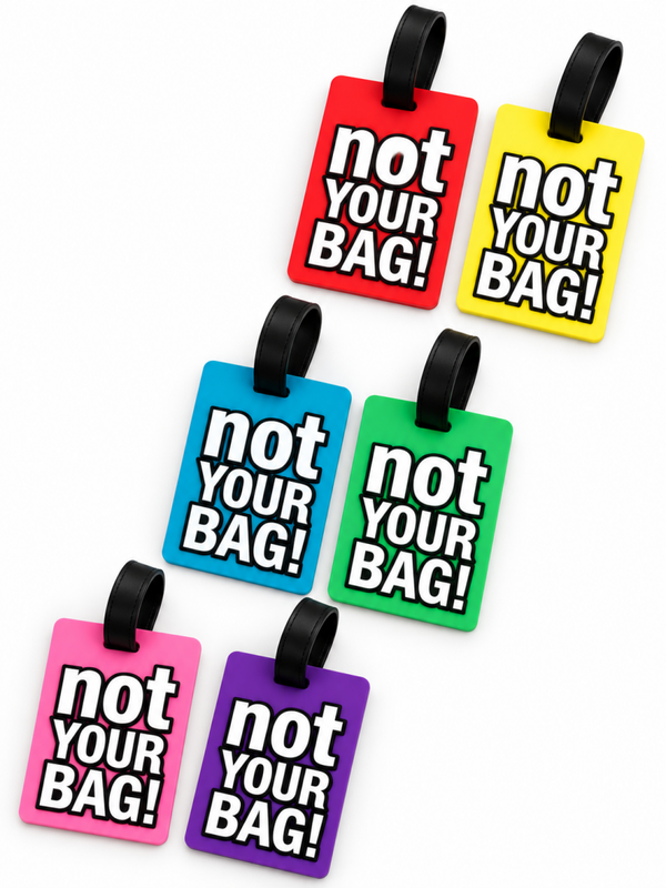 Etiquettes de bagage "NOT YOUR BAG"