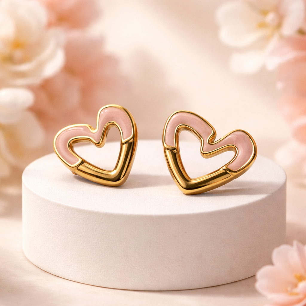 Heart Stud Earrings