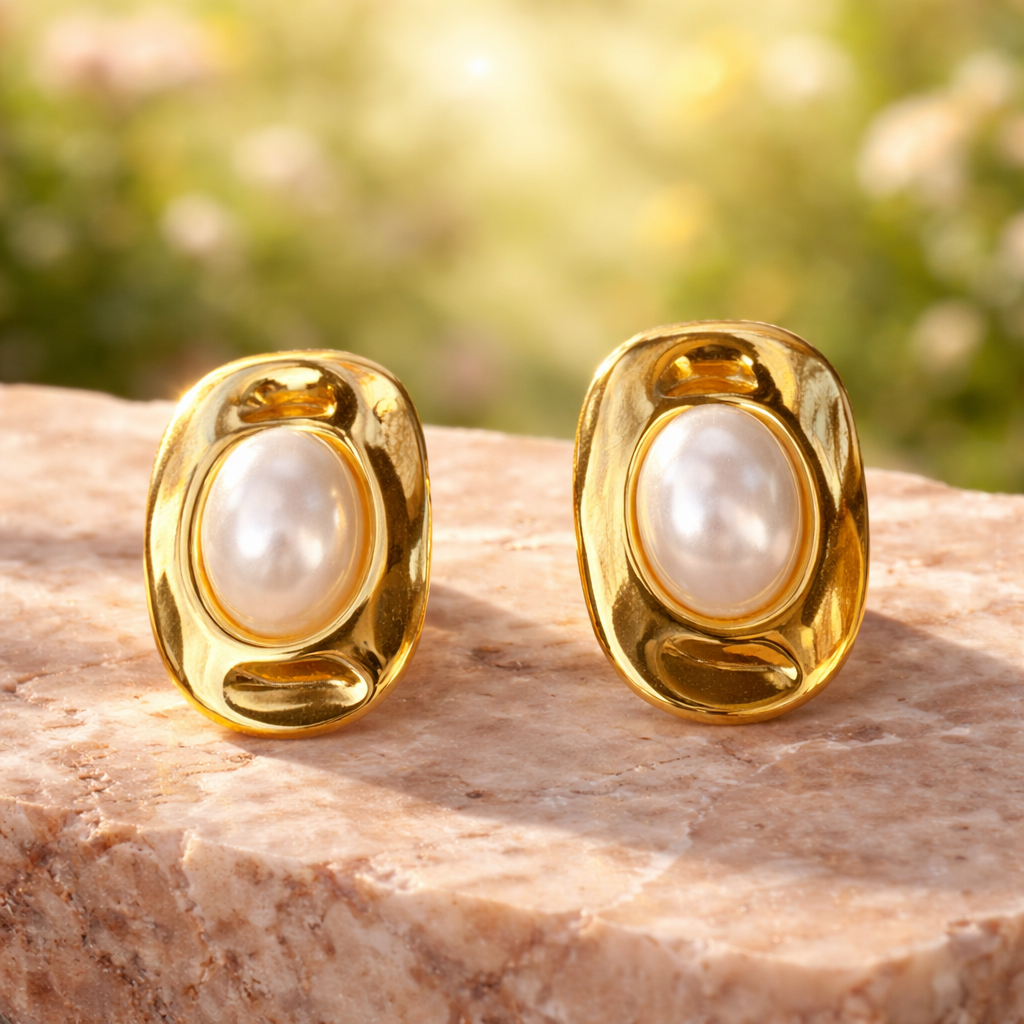 Pear Stud Earrings