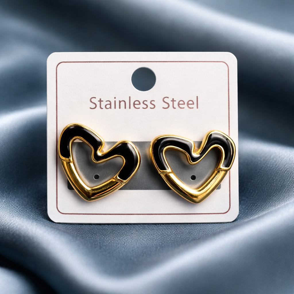 Heart Stud Earrings