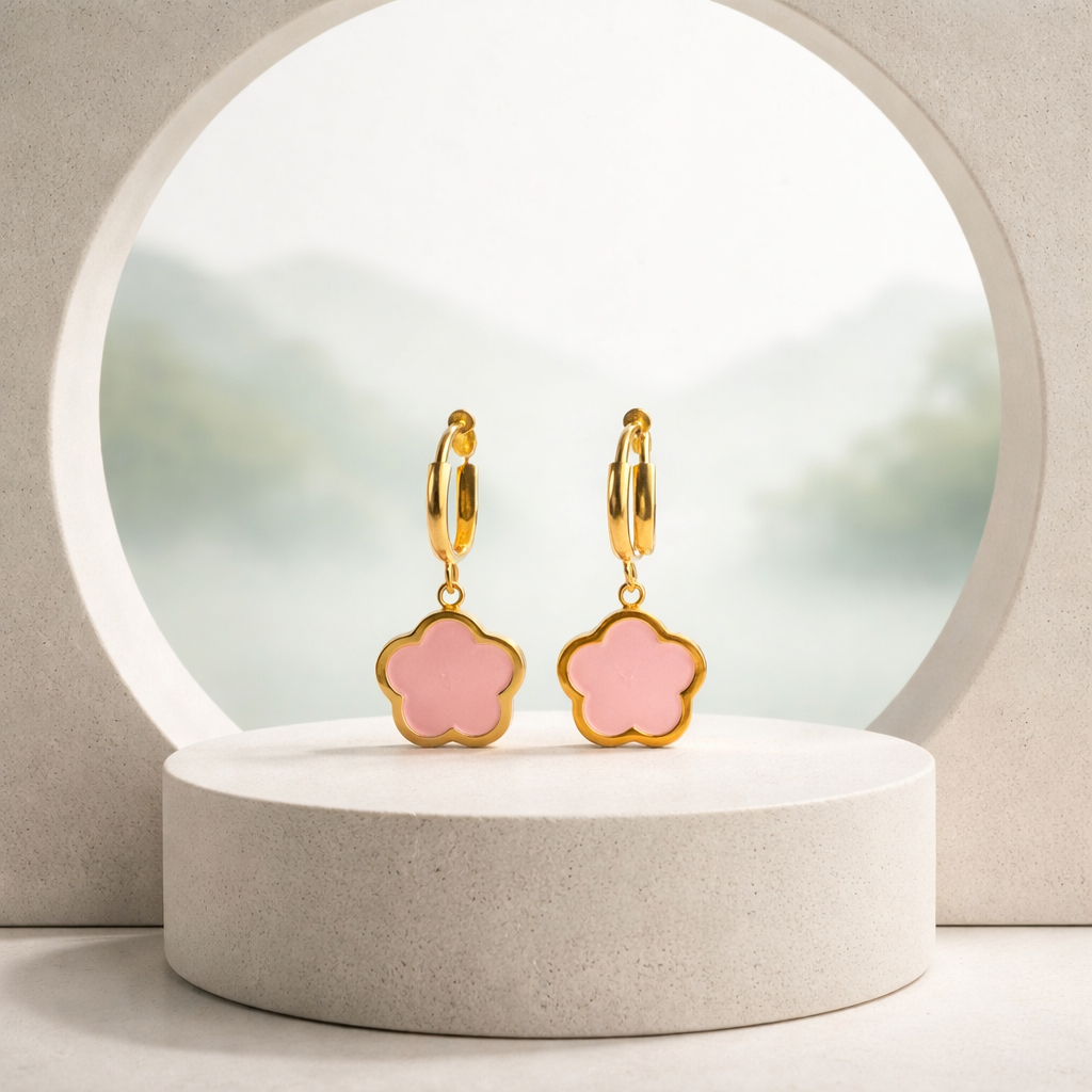 Clove pink earrings