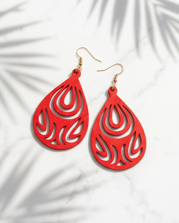 Wooden earrings