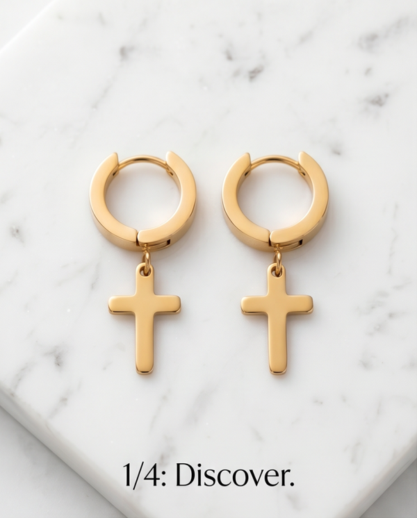 Cross earrings 07.26