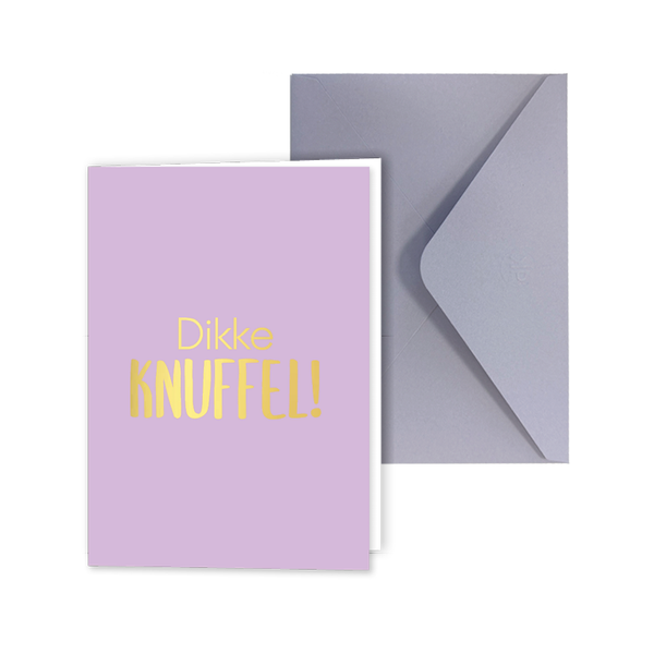 Dikke knuffel - Wenskaart met envelop