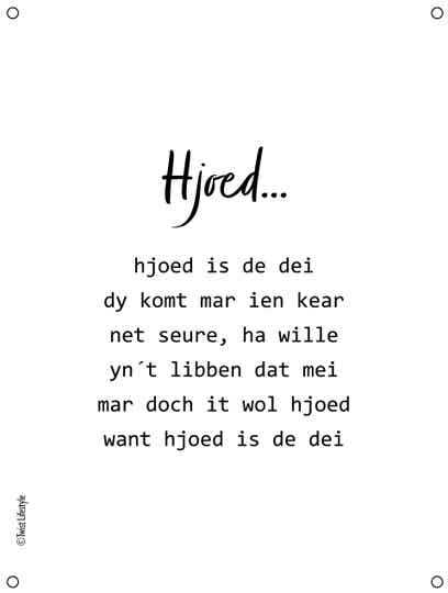 Tuinposter Hjoed