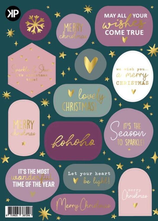 Stickervel Merry Christmas