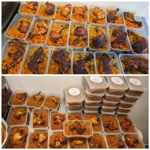 Smokey Jollof Rice and Chicken