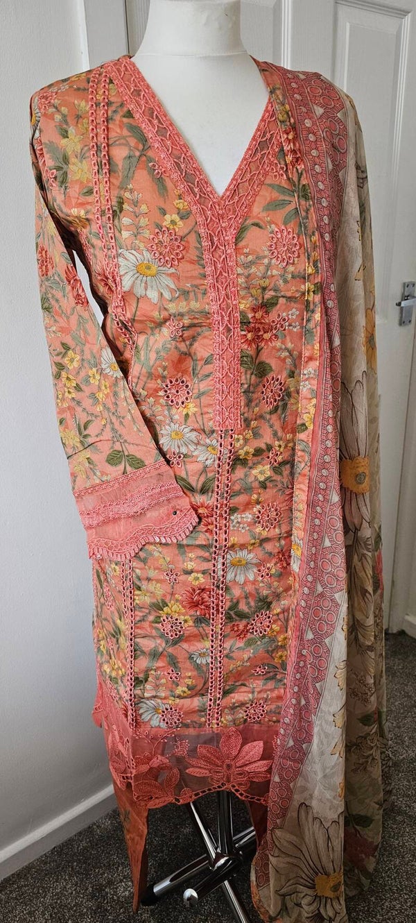 3 piece lawn suit inspired by Maria B