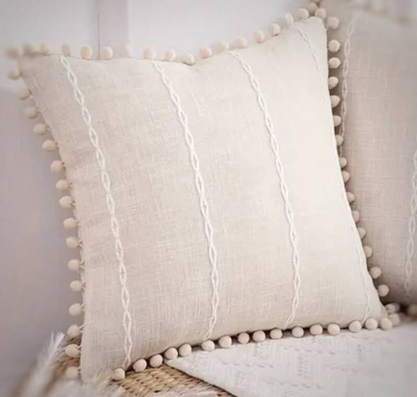 Kussenhoes bolletjes