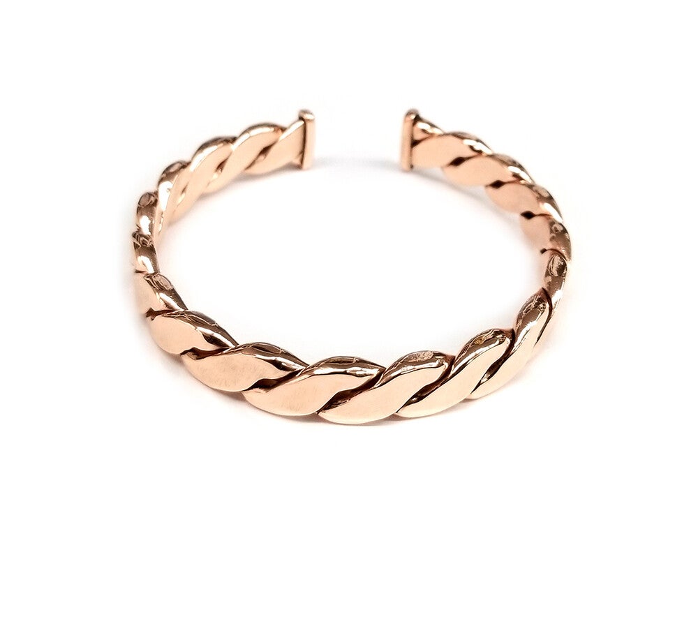 Large Pure Copper Flat Bracelets
