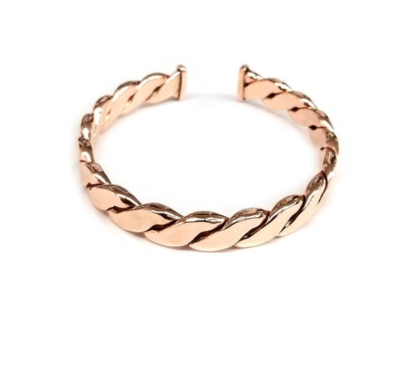 Large Pure Copper Flat Bracelets