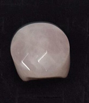 Pink Rose Quartz Faceted Ring