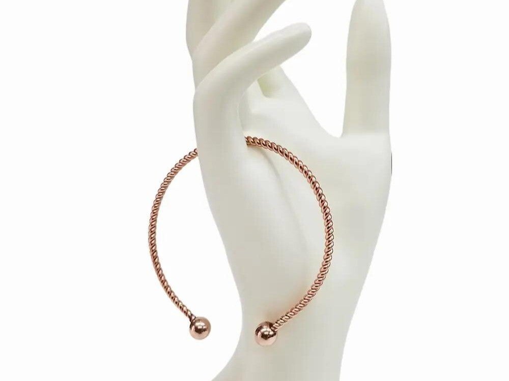 Pure 14 Gauge Round Copper Tensor Bracelet