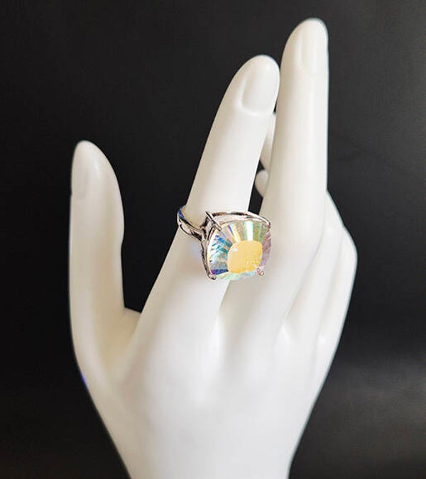 Mystic Topaz and Sterling Silver Ring