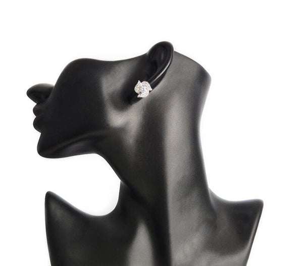 Cubic Zirconia and 925 Sterling Silver Earrings