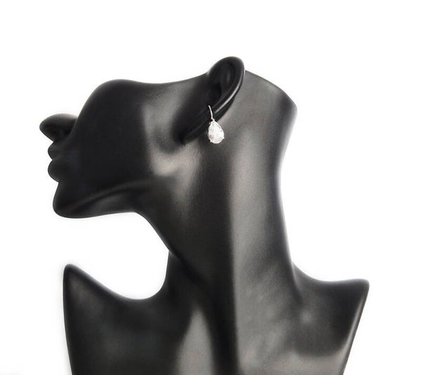 Cubic Zirconia and 925 Sterling Silver Earrings