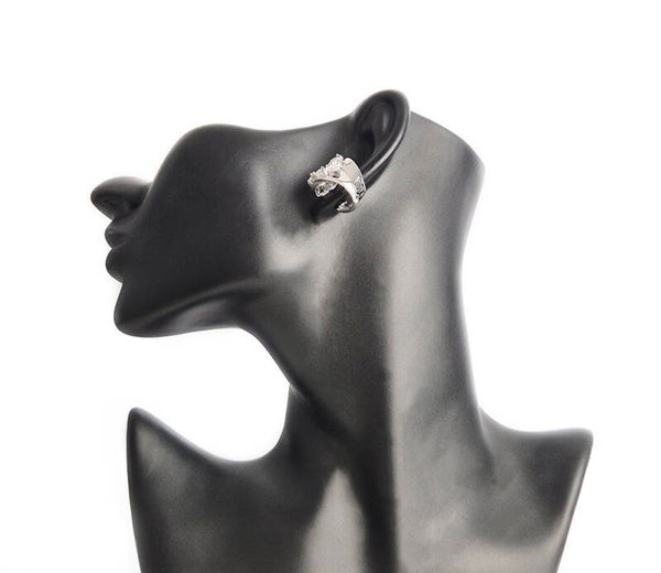 Cubic Zirconia and 925 Sterling Silver Earrings