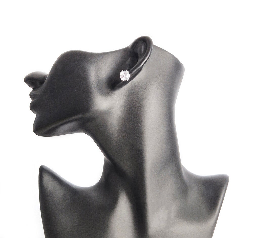 Cubic Zirconia and 925 Sterling Silver Earrings