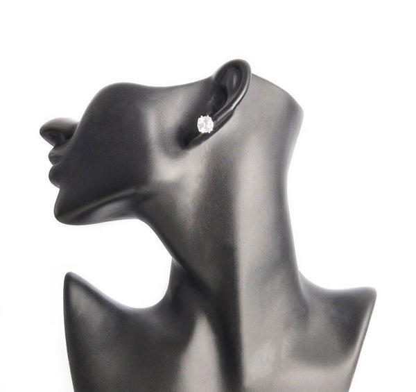 Cubic Zirconia and 925 Sterling Silver Earrings