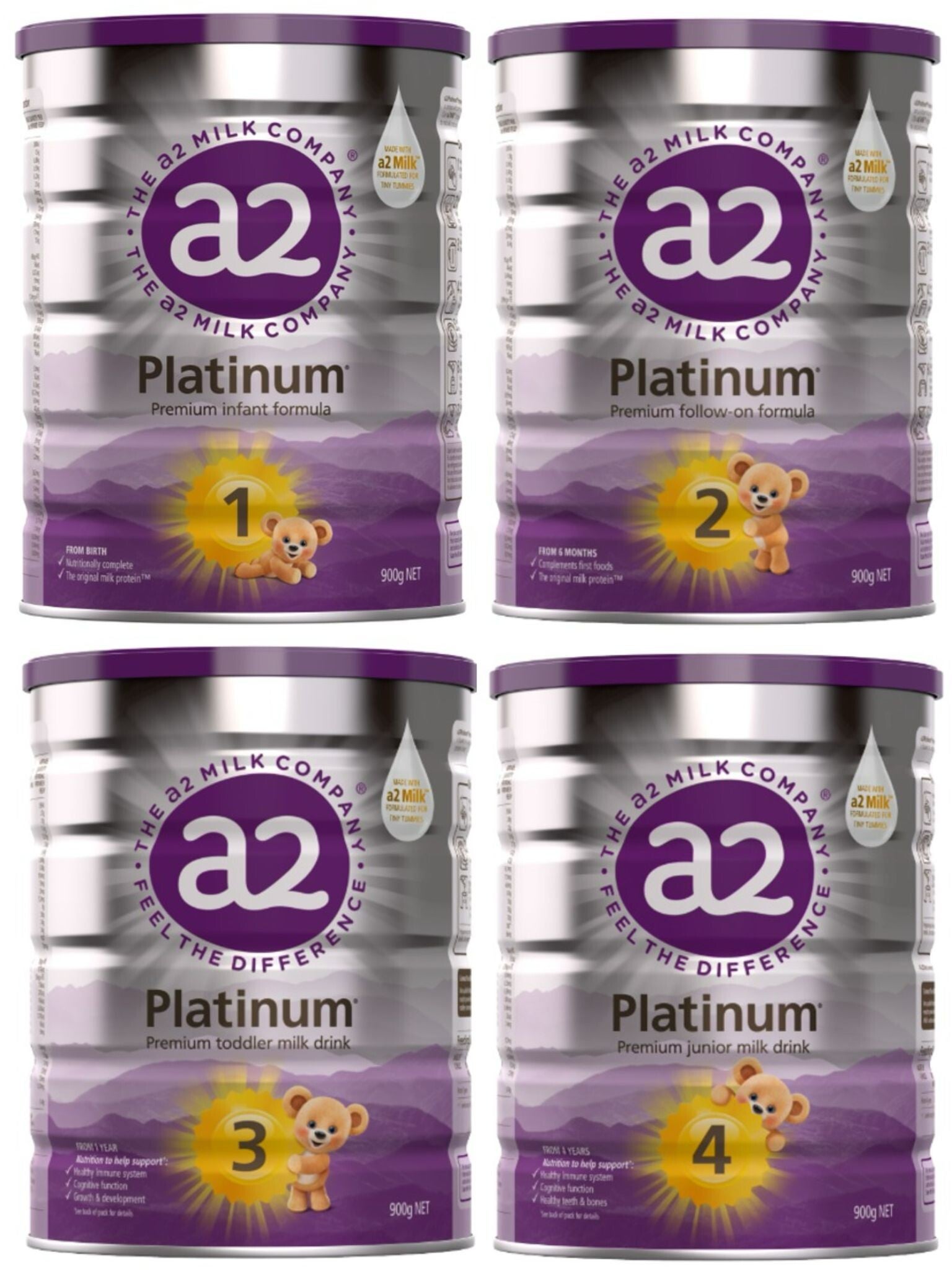 A2 Platinum 白金装牛奶粉 900g 1段/2段/3段/4段