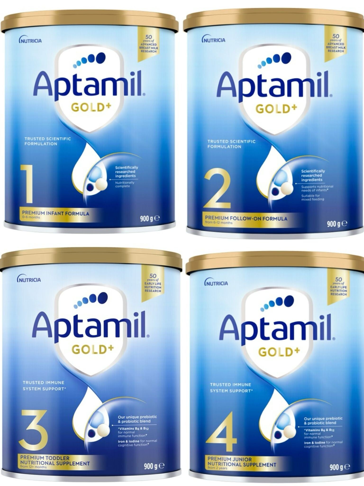 Aptamil 爱他美 超级金装 900g 1段/2段/3段/4段