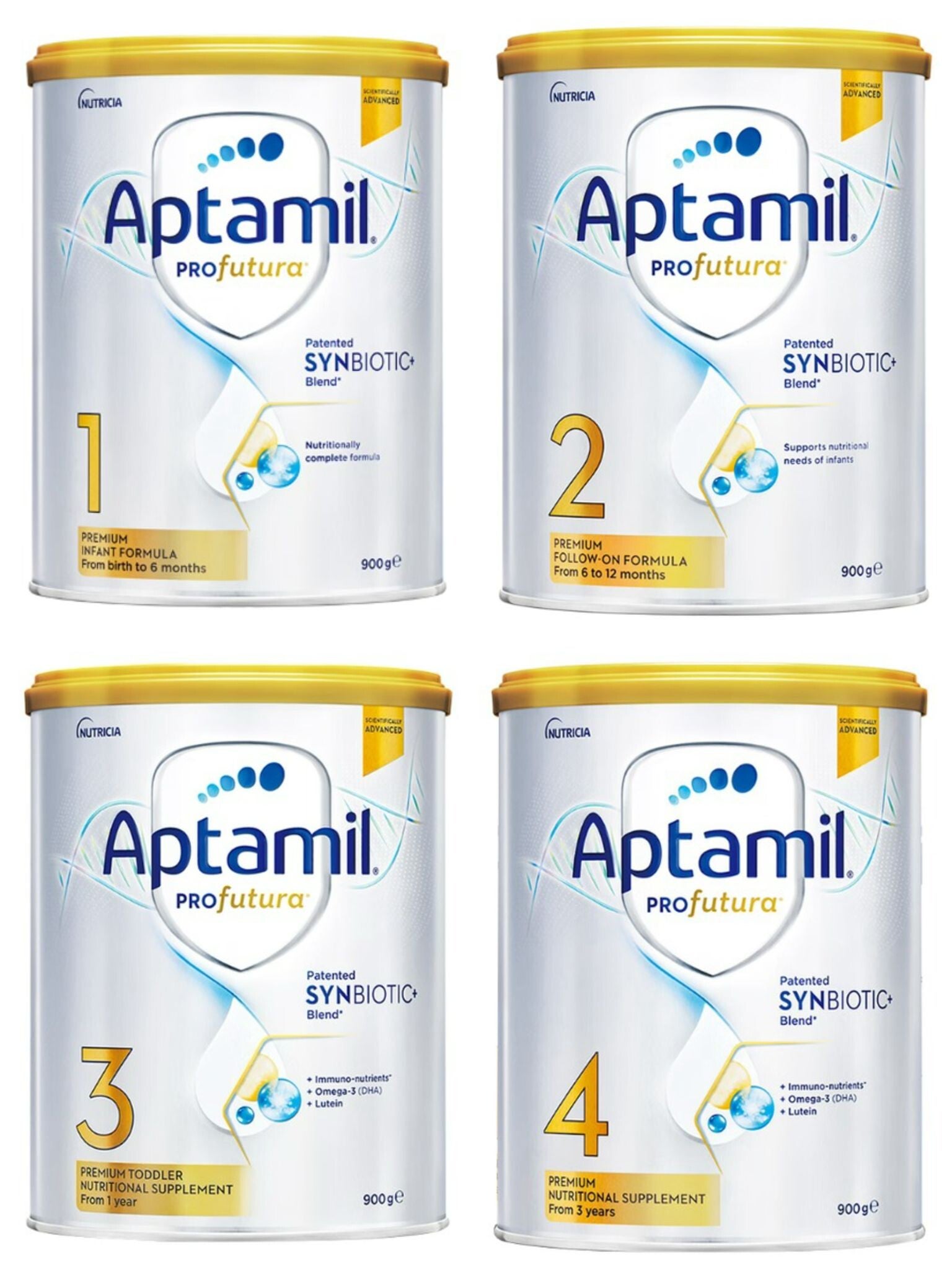 Aptamil 爱他美 铂金白金版 900g 1段/2段/3段/4段