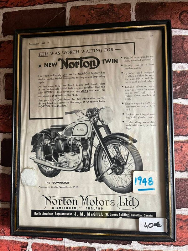 Publicité norton 1948