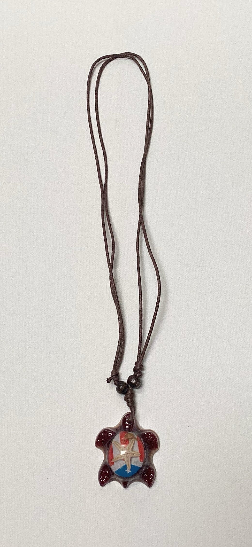 Turtle necklace color brown