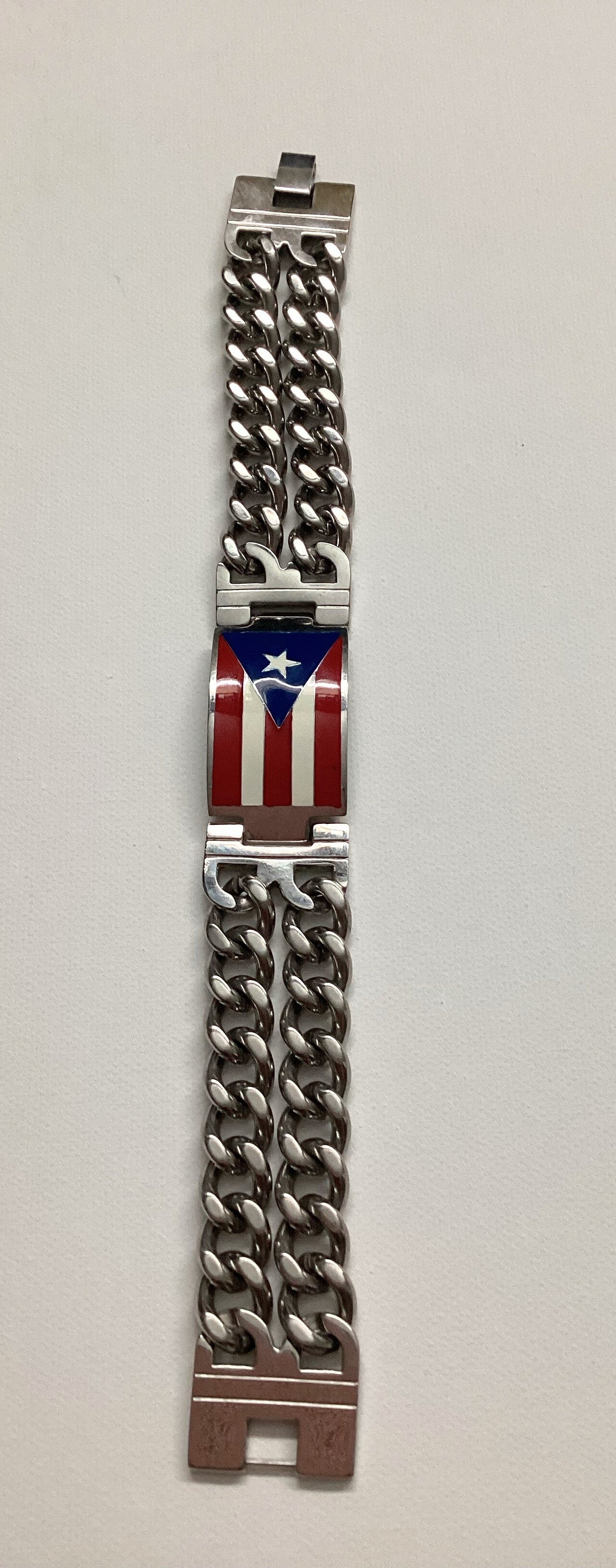 PUERTO RICO STAINLESS STEEL MEN BRACELET