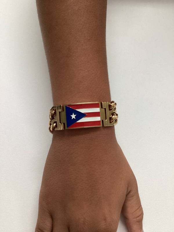 PUERTO RICO STAINLESS STEEL MEN BRACELET
